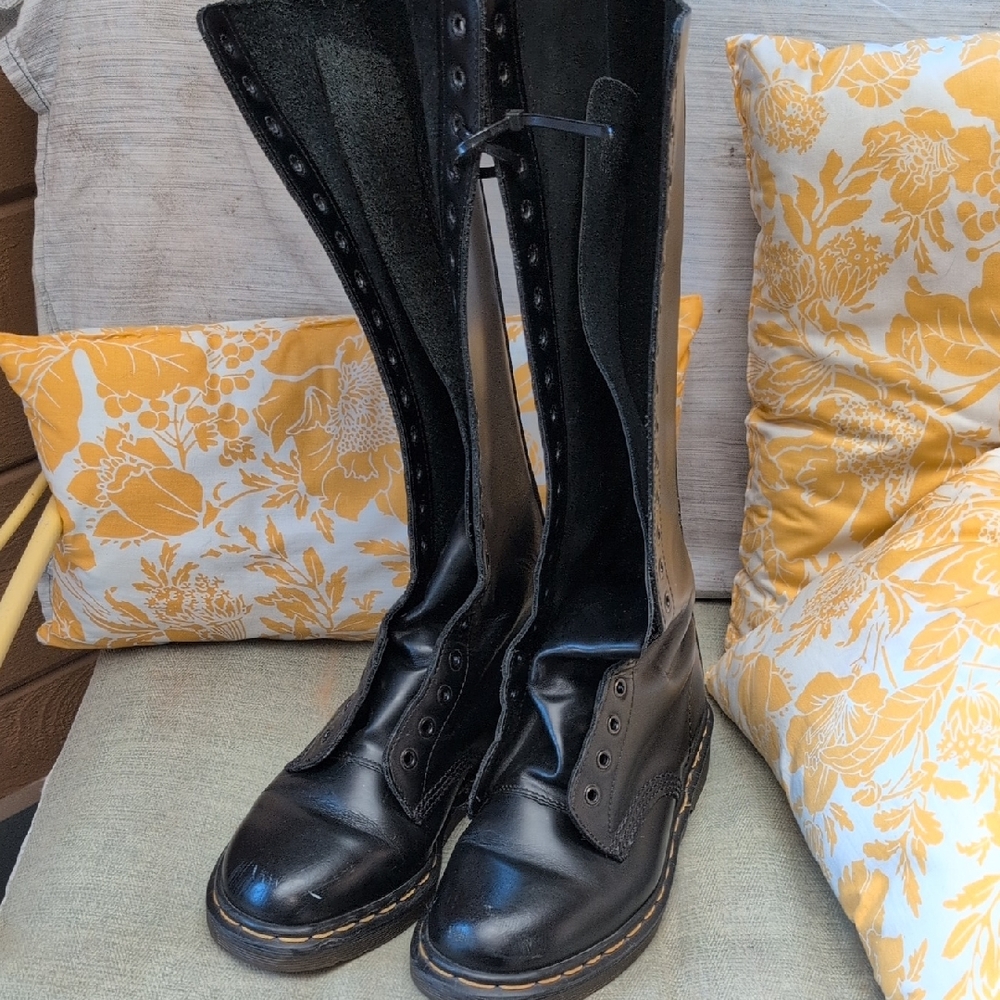 Dr. Martens Black Knee High Boots